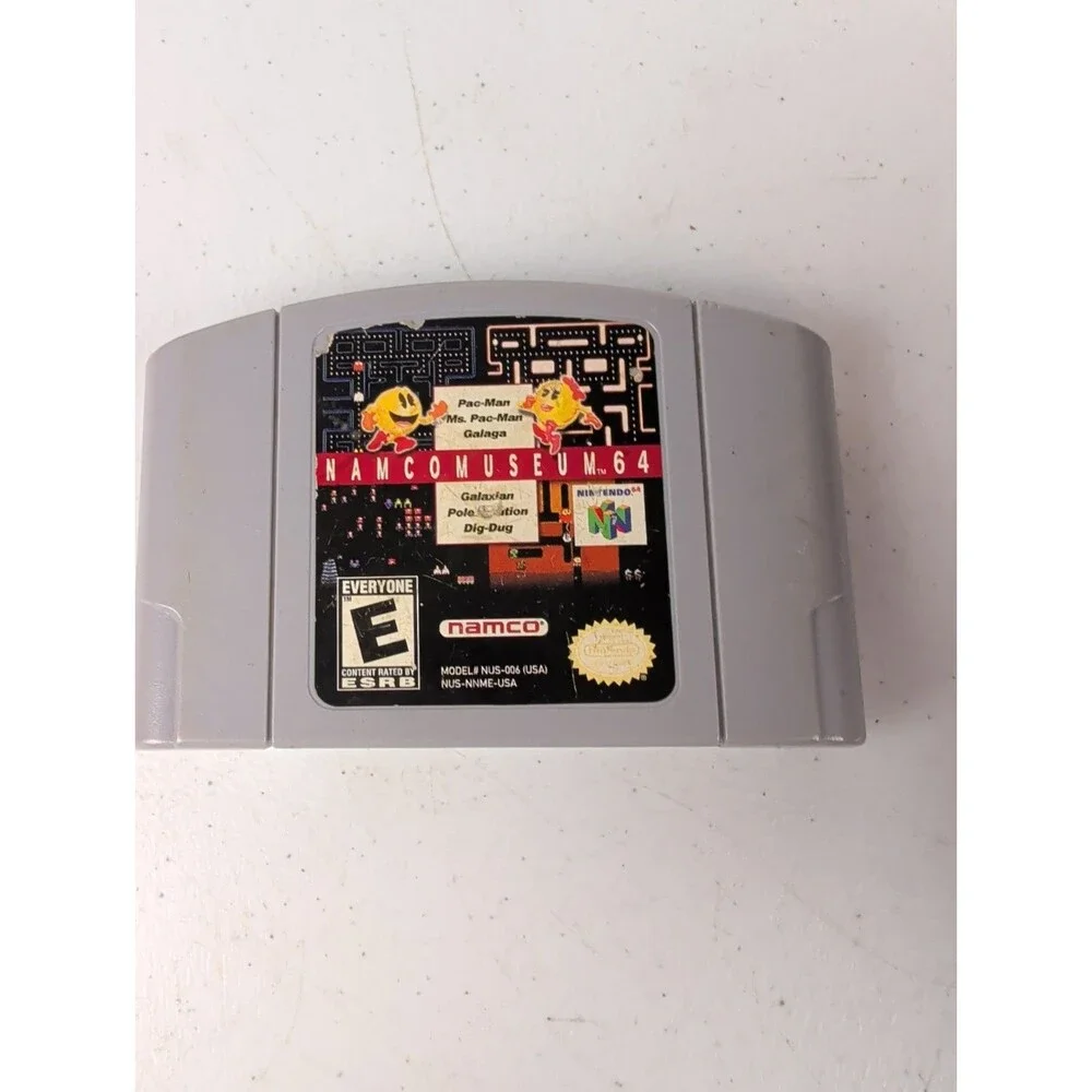 Namco Museum 64 Nintendo 64 Compilation Arcade Multiplayer E Rated NTSC